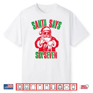 Santa Six Seven Christmas Shirt