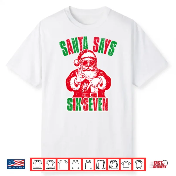 Santa Six Seven Christmas Shirt