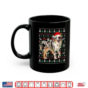 Mug Australian Shepherd Dog Christmas Ugly Sweater Santa Xmas Shirt
