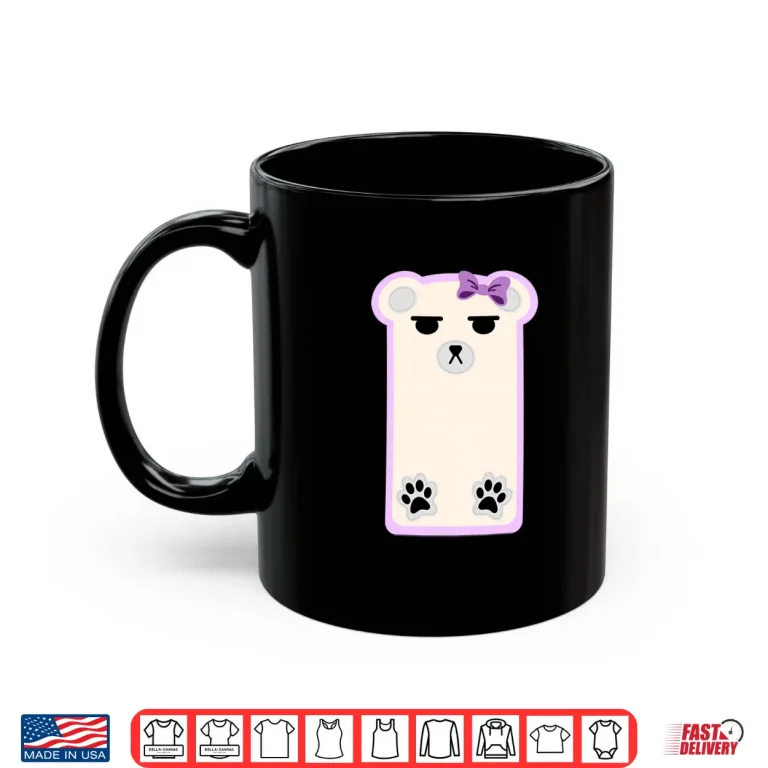 Mira Inspired Cheeky Polar Bear Shirt 3 Mug Mira Inspired Cheeky Polar Bear Shirt