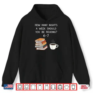 Hoodie Reading 67 Six Seven Meme English Teacher Book Lover Shirt