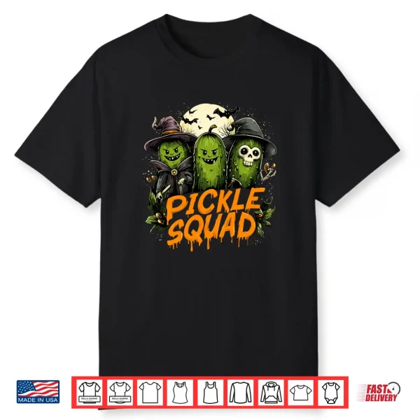 Dill Pickle Squad Cucumber Joke For Halloween Party Shirt