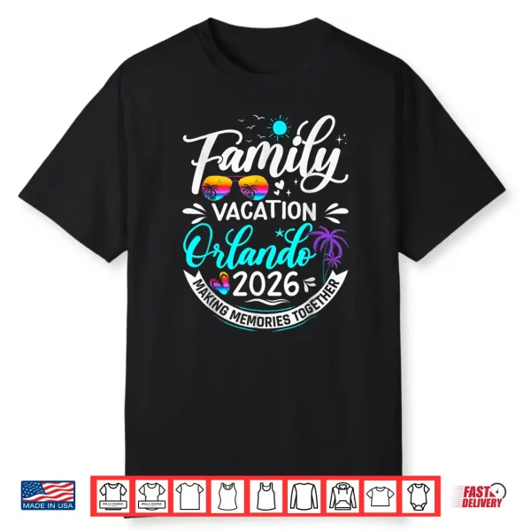 Family Vacation Orlando 2026 Beach Summer Vacation 2026 Shirt