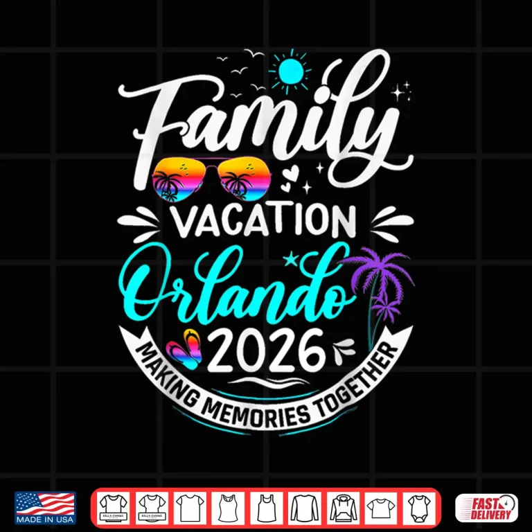 Design Family Vacation Orlando 2026 Beach Summer Vacation 2026 Shirt