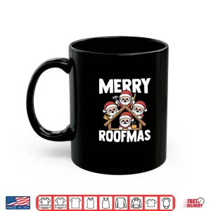 Mug Roofer Craftsman Santa Claus Christmas Merry Roofmas Shirt