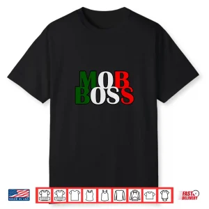 Mob Boss Italian Flag 1920S Costume Mafia Party Shirt
