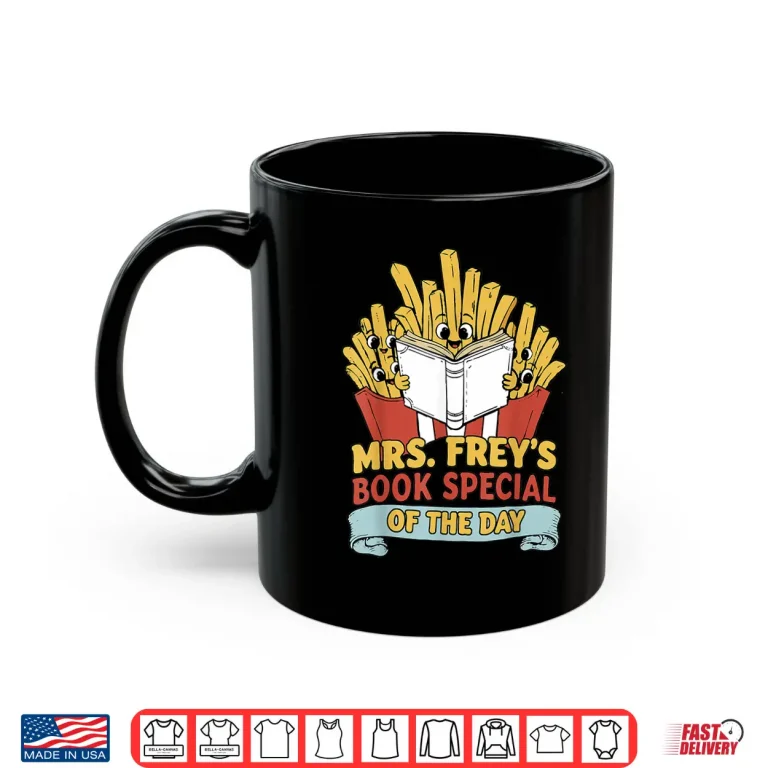 Mug Mrs Frey Book Special Reading Elementary Teacher Shirt