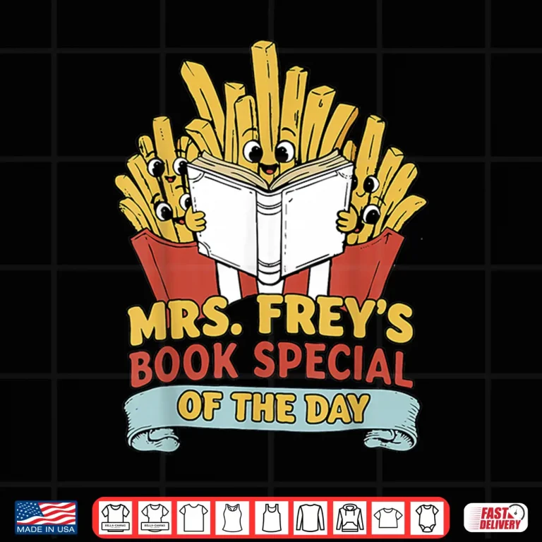 Design Mrs Frey Book Special Reading Elementary Teacher Shirt