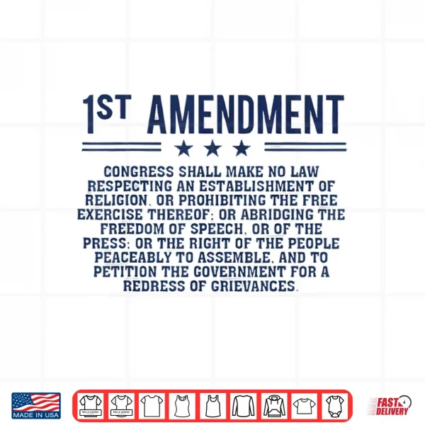 1St First Amendment U.S. Constitution Patriot Shirt 4 Design 1st First Amendment U.S. Constitution Patriot Shirt