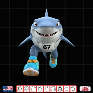 Design 67 Meme Tralalero Tralala Runner Italian Brainrot Shirt