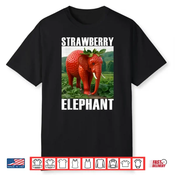 Strawberry Elephant Italian Brainrot Meme Shirt