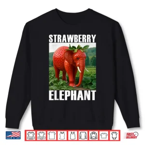 Strawberry Elephant Italian Brainrot Meme Shirt 2 Sweatshirt Strawberry Elephant Italian Brainrot Meme Shirt