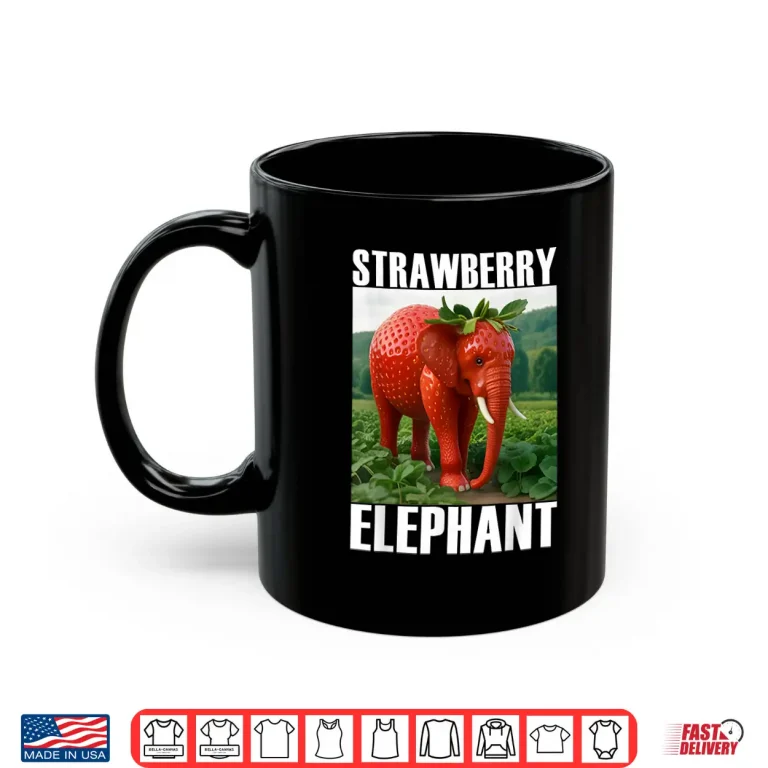 Mug Strawberry Elephant Italian Brainrot Meme Shirt