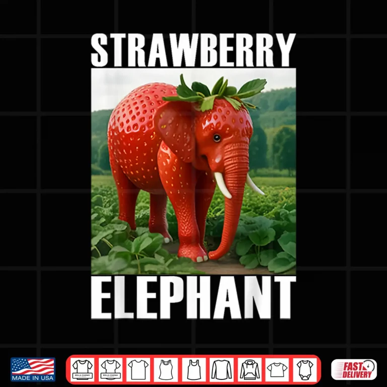 Design Strawberry Elephant Italian Brainrot Meme Shirt