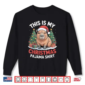 Sweatshirt Capybara This is My Christmas Pajama Shirt
