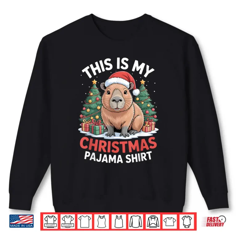 Sweatshirt Capybara This is My Christmas Pajama Shirt
