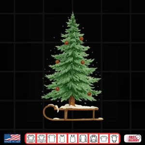 Design Christmas Sleigh Christmas Tree 2025 Family Matching Shirt