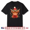 Highland Cow Mooey Xmas Heifer Santa Hat Cute Christmas Shirt