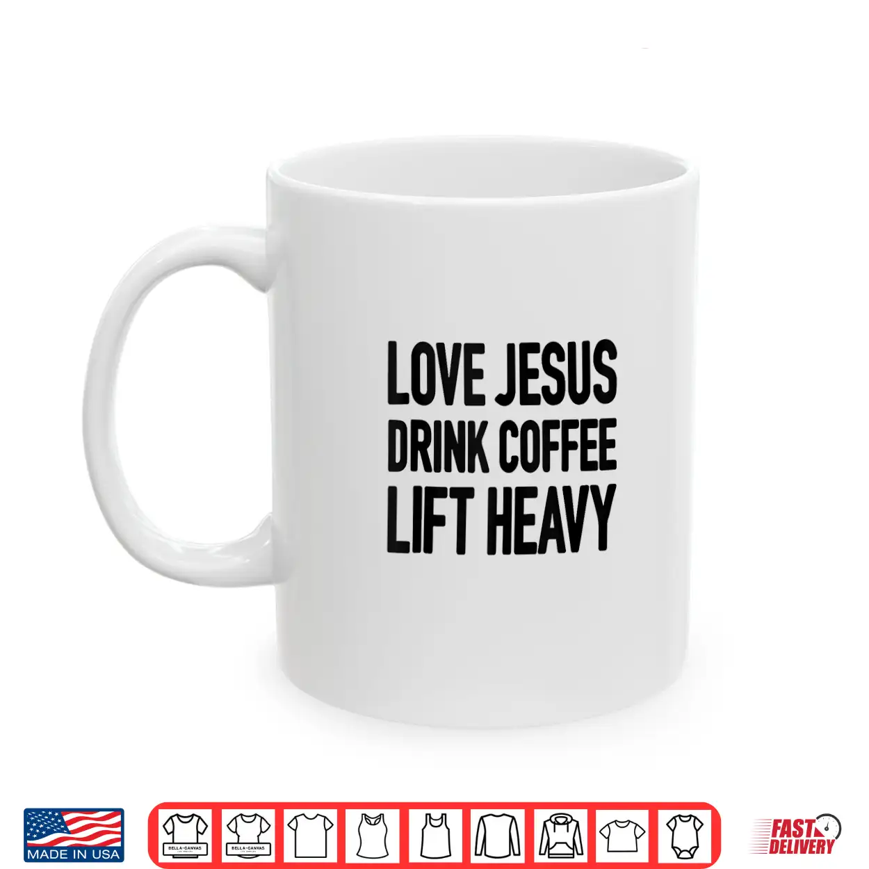 Love Jesus Drink Coffee Lift Heavy Shirt Love Jesus Drink Coffee Lift Heavy Shirt