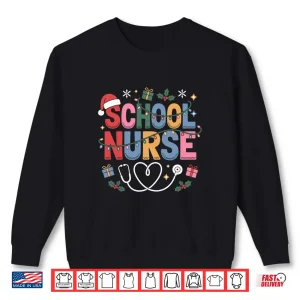 Sweatshirt School Nurse Christmas Santa Cap Nursing Humor Xmas Shirt