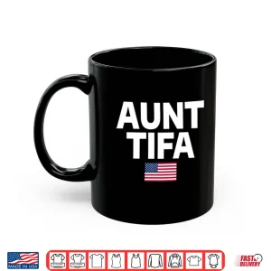 Mug Aunt Tifa American Flag Shirt