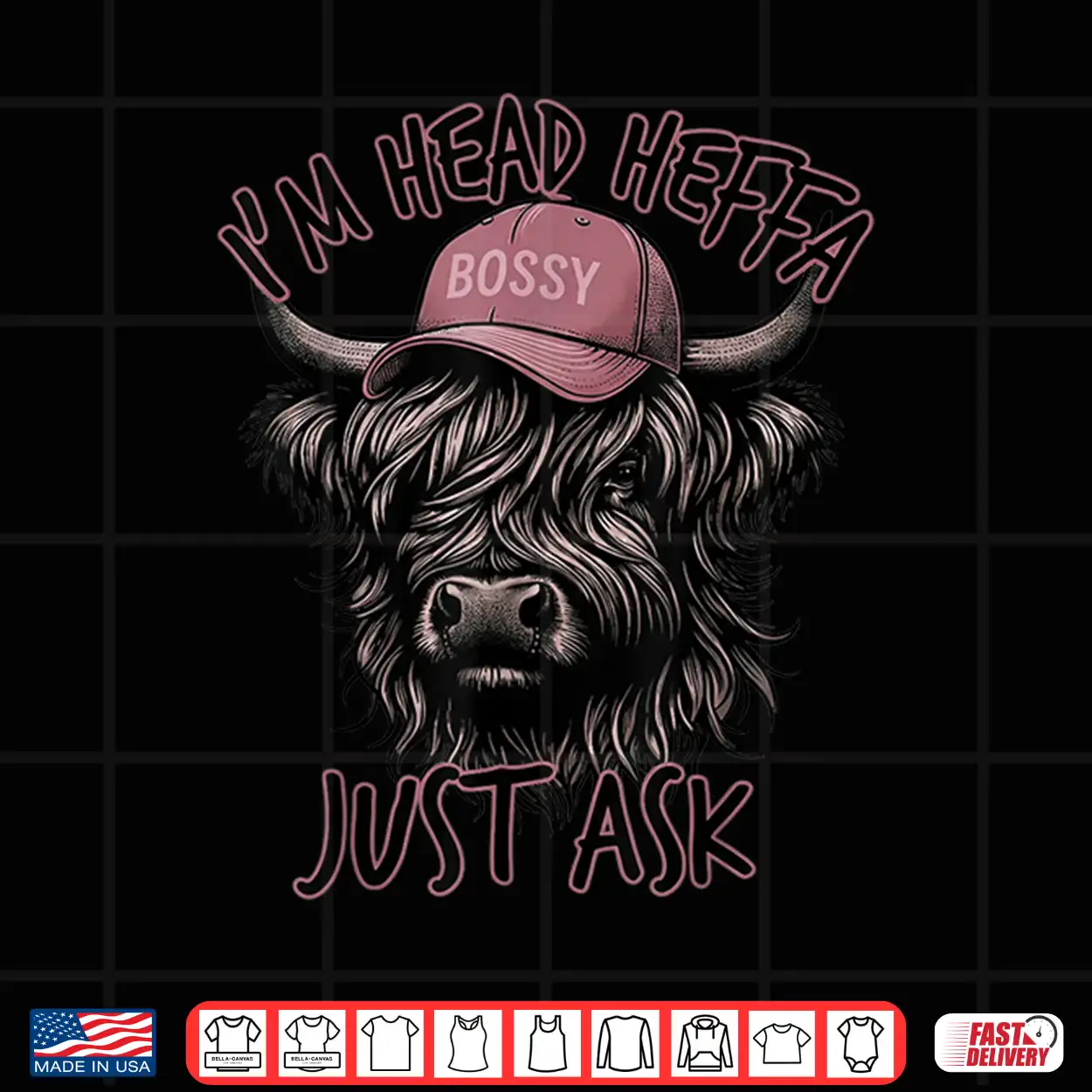 Cowgirls Highland Cow Western I’M Head Heffa Just Ask Funny Shirt Cowgirls Highland Cow Western I’M Head Heffa Just Ask Funny Shirt