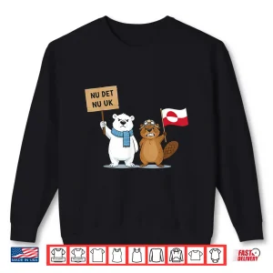 Sweatshirt Nu Det Nu Uk Greenland Flag Polar Bear Beaver Shirt