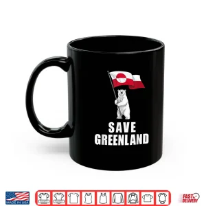 Mug Save Greenland Flag Bear Kalaallit Greenlanders Shirt