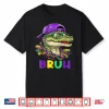 Alligator Bruh Mardi Gras Costume Carnival Teens Boys Kids Shirt