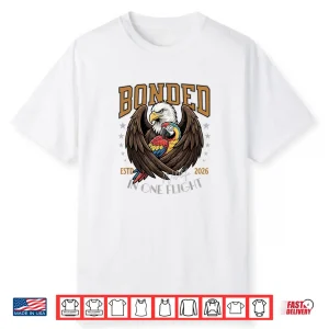 Bonded In One Flight Wildlife Birds Eagle And Macaw. Shirt