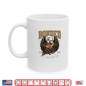 Mug Bonded In One Flight Wildlife Birds Eagle And Macaw. Shirt