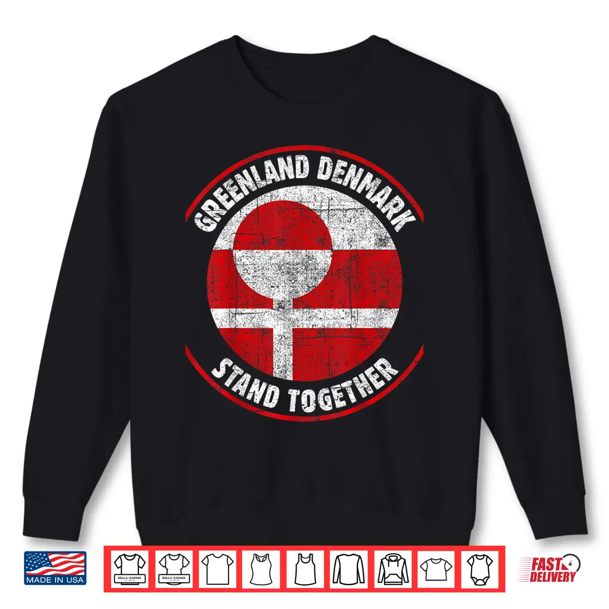 Greenland Denmark Flag United Stand Together Support Freedom Shirt Greenland Denmark Flag United Stand Together Support Freedom Shirt