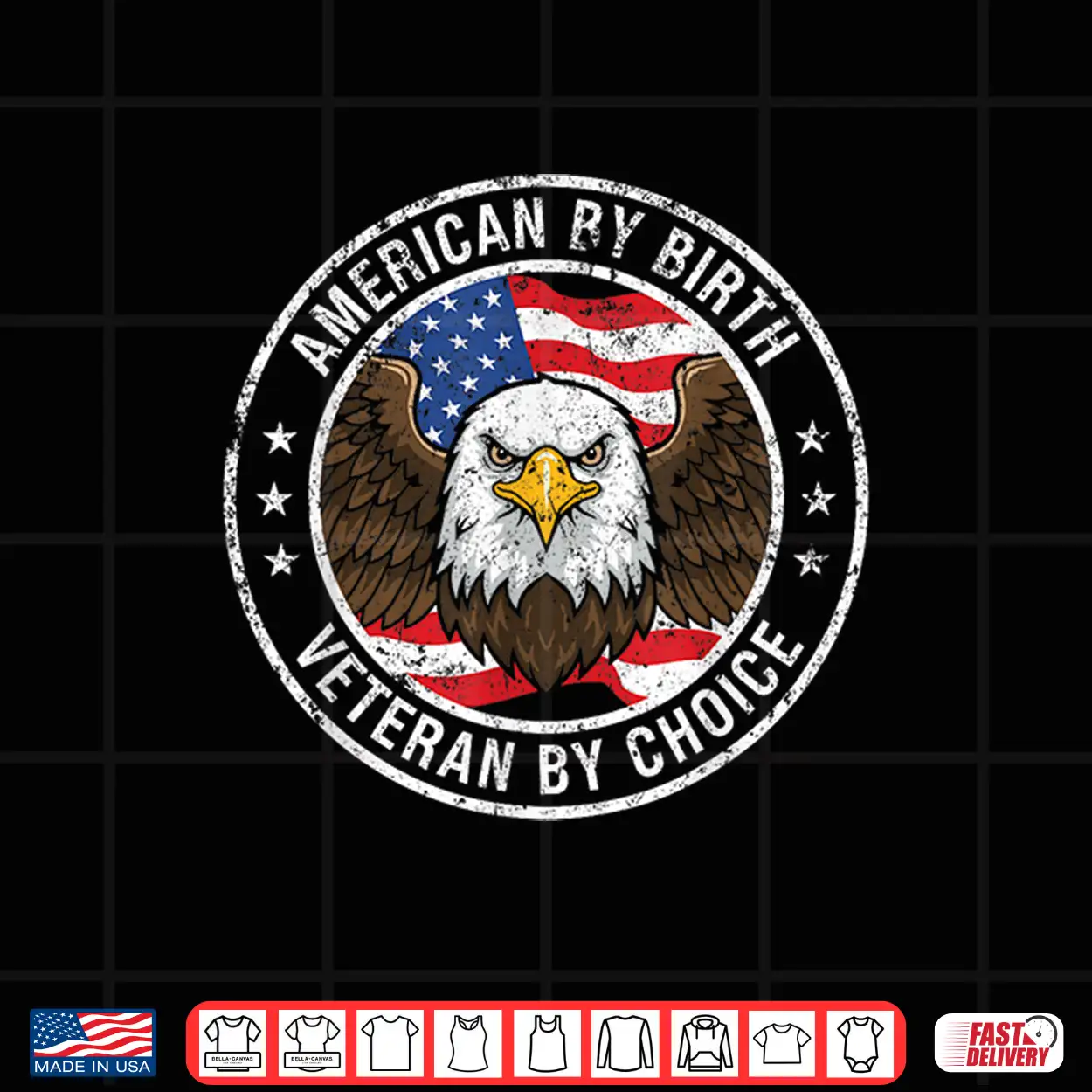 American By Birth Veteran By Choice Us Flag Veterans Day Eagle Shirt American By Birth Veteran By Choice Us Flag Veterans Day Eagle Shirt