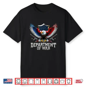 Department Of War Military Patriotic Eagle Us Flag Veteran Shirt