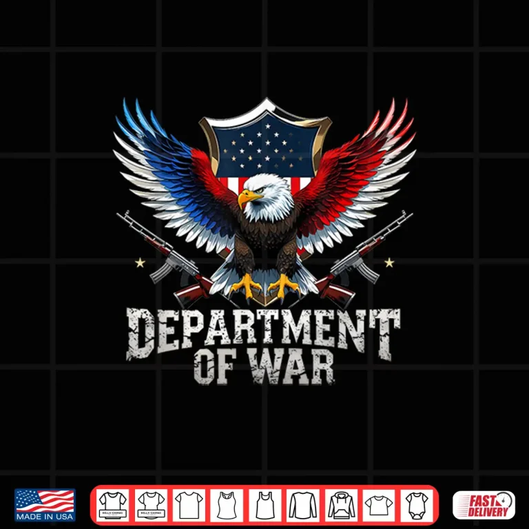 Design Department of War Military Patriotic Eagle US Flag Veteran Shirt 1