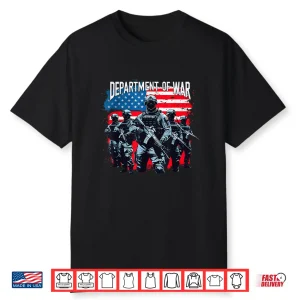 Department Of War Military Soldier Patriotic Us Flag Veteran Shirt