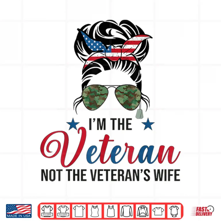 Design Im The Veteran and The Veterans Wife Female Veterans Day Shirt 1