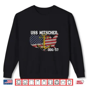 Sweatshirt USS Mitscher DDG 57 Destroyer Veteran Day Father Grandpa Dad Shirt 1