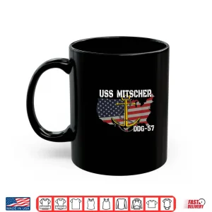 Mug USS Mitscher DDG 57 Destroyer Veteran Day Father Grandpa Dad Shirt