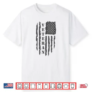 Veteran American Flag Memorial Day Patriotic Soldiers Army Shirt