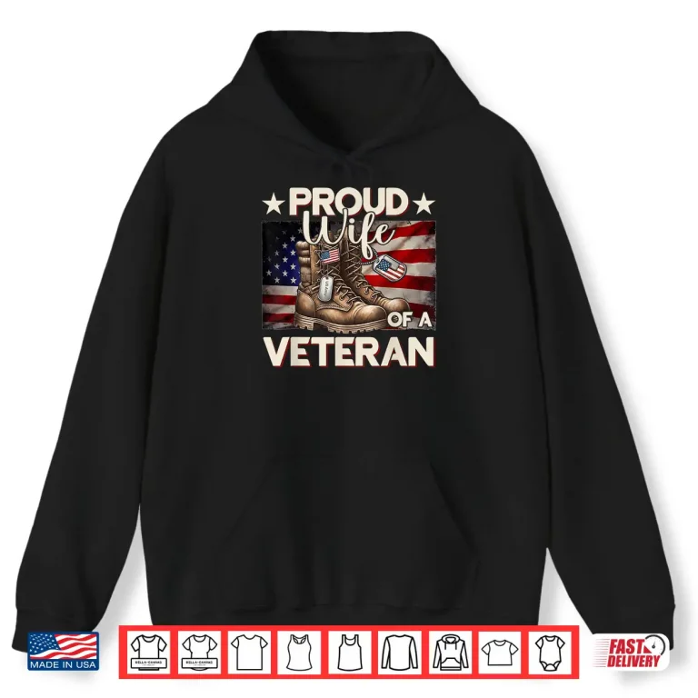 Hoodie Veteran Dad Mom Grandpa American Flag USA Veterans Day Shirt 1