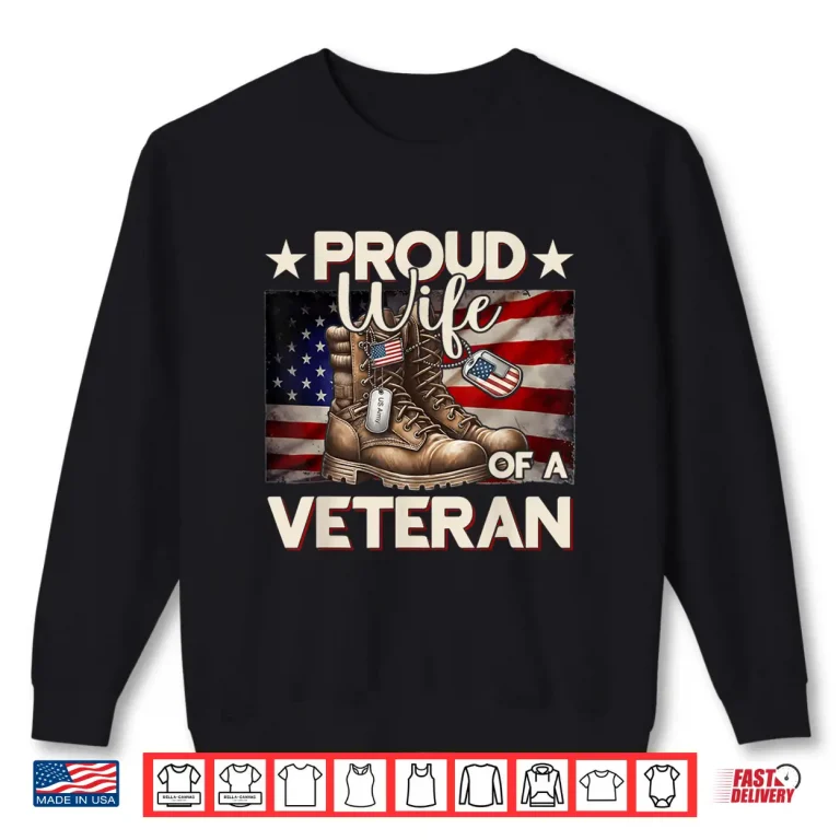 Sweatshirt Veteran Dad Mom Grandpa American Flag USA Veterans Day Shirt 1