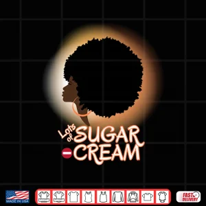 Design African American Black British Afro Latina Woman with Afro Shirt