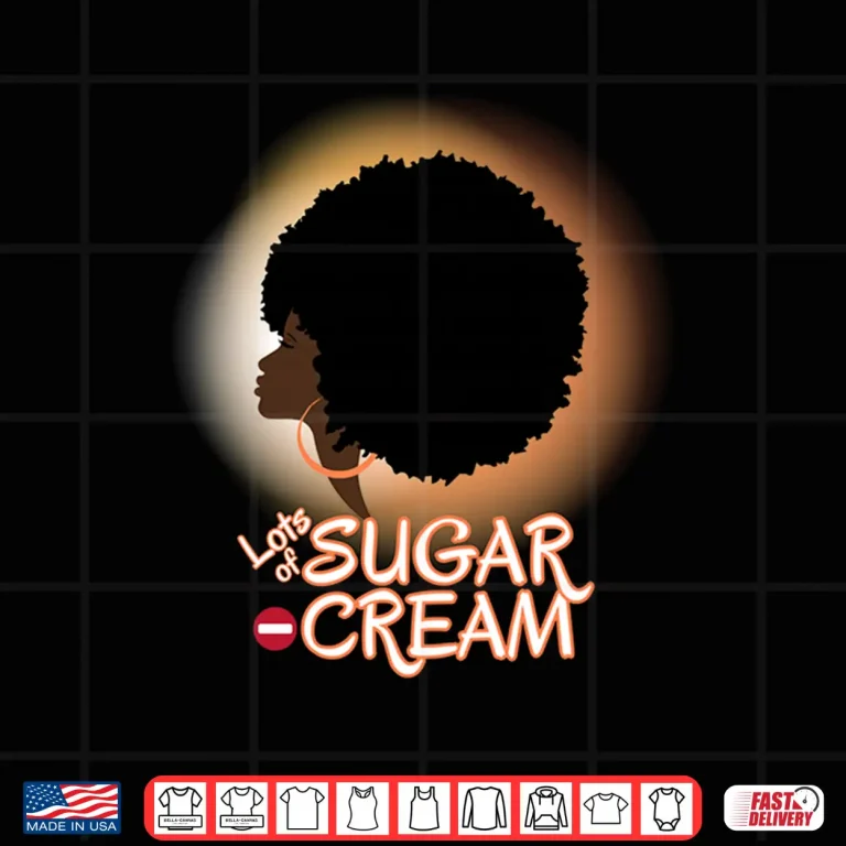 Design African American Black British Afro Latina Woman with Afro Shirt