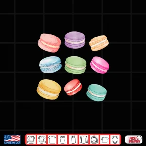 Macaron Cookies Retro Trendy Artistic Pastel Foodie Cute Shirt 4 Design Macaron Cookies Retro Trendy Artistic Pastel Foodie Cute Shirt