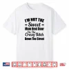 Not The Sweet Mom Next Door I’M Crazy Bitch Funny Sassy Shirt