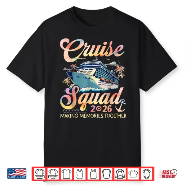 Cruise Squad 2026 Family Group Matching Summer Vacation Shirt