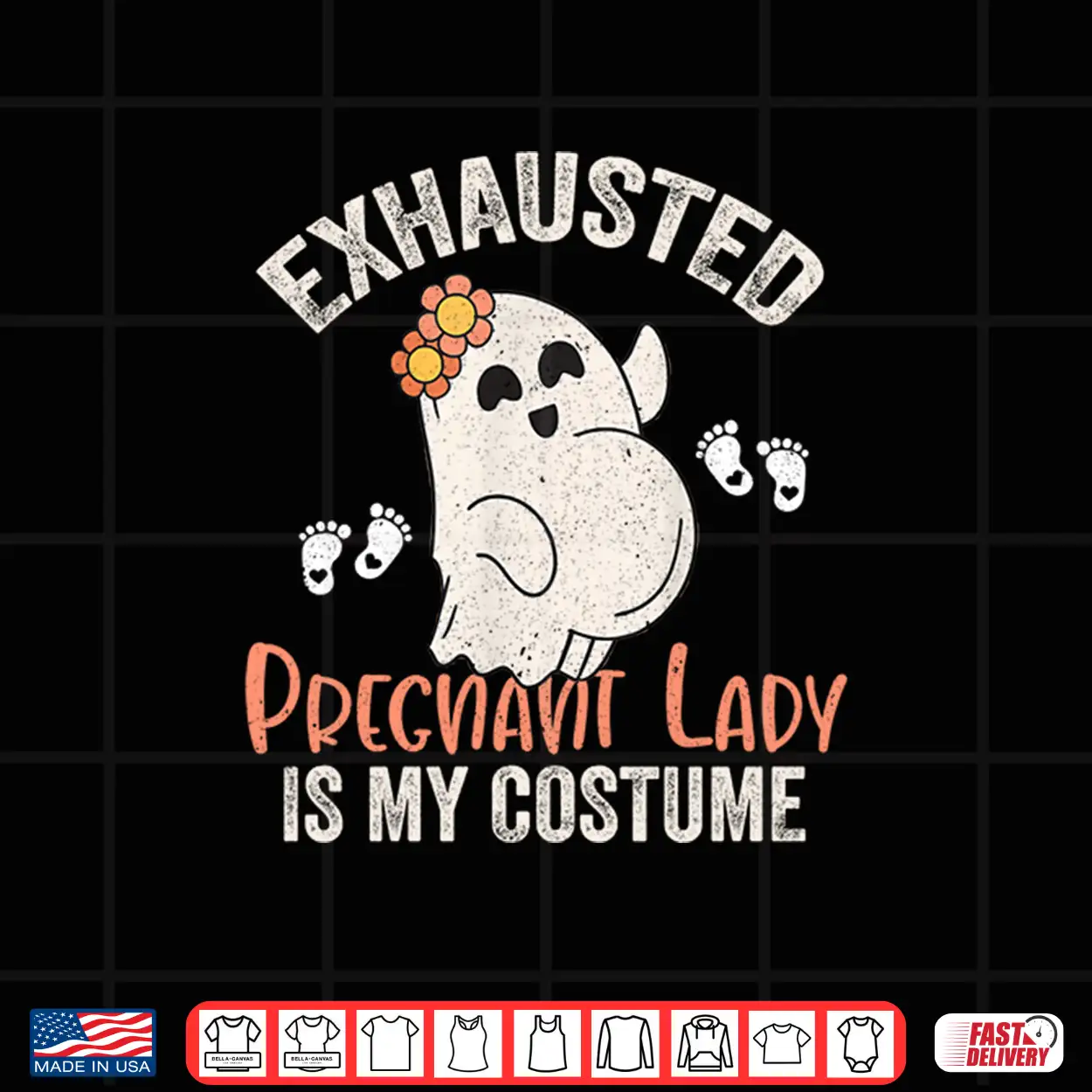 Exhausted Pregnant Lady Is My Costume Halloween Pregnancy Shirt Exhausted Pregnant Lady Is My Costume Halloween Pregnancy Shirt