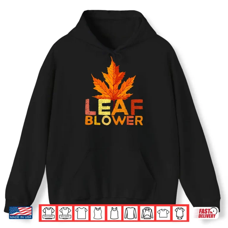 Hoodie Leaf Blower Adult Halloween Matching Couples Costume Shirt