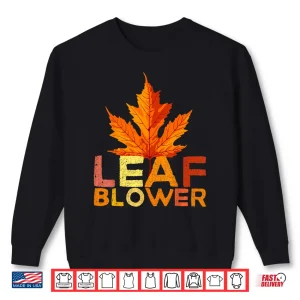 Sweatshirt Leaf Blower Adult Halloween Matching Couples Costume Shirt